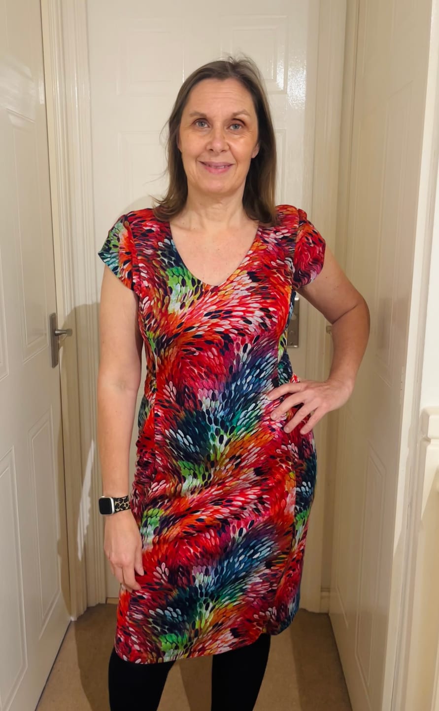 Customer photo review of Multicolour Burst Digital Modal-Touch Jersey Fabric