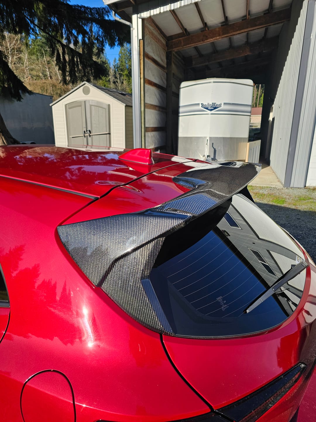 Customer photo review of 2019-Up Toyota GR Corolla | Corolla Hatchback CE Package Rear Roof Wing Spoiler