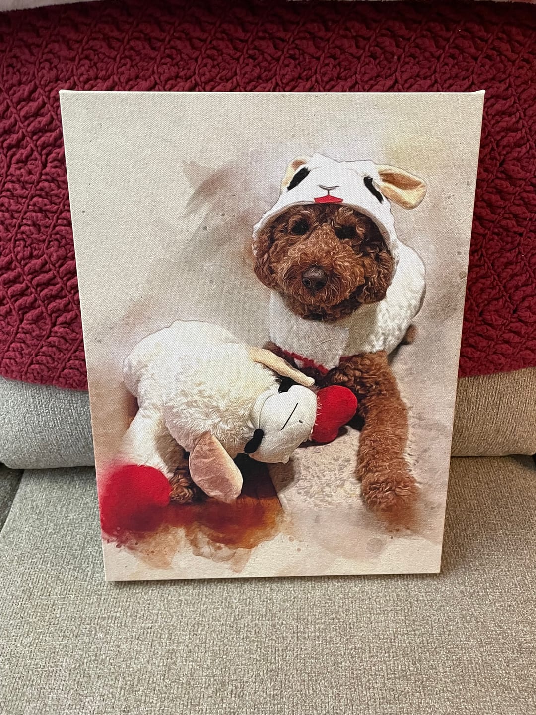 Customer photo review of Personalized Pet portrait