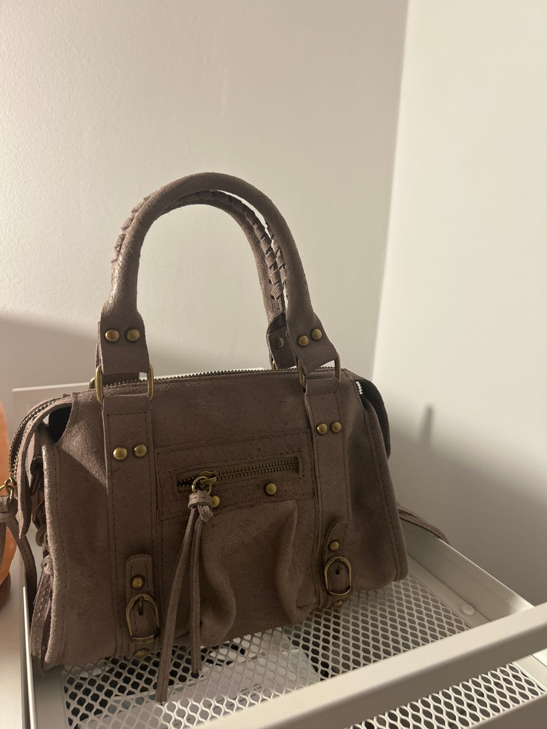 Customer photo review of Mini it girl bag taupe