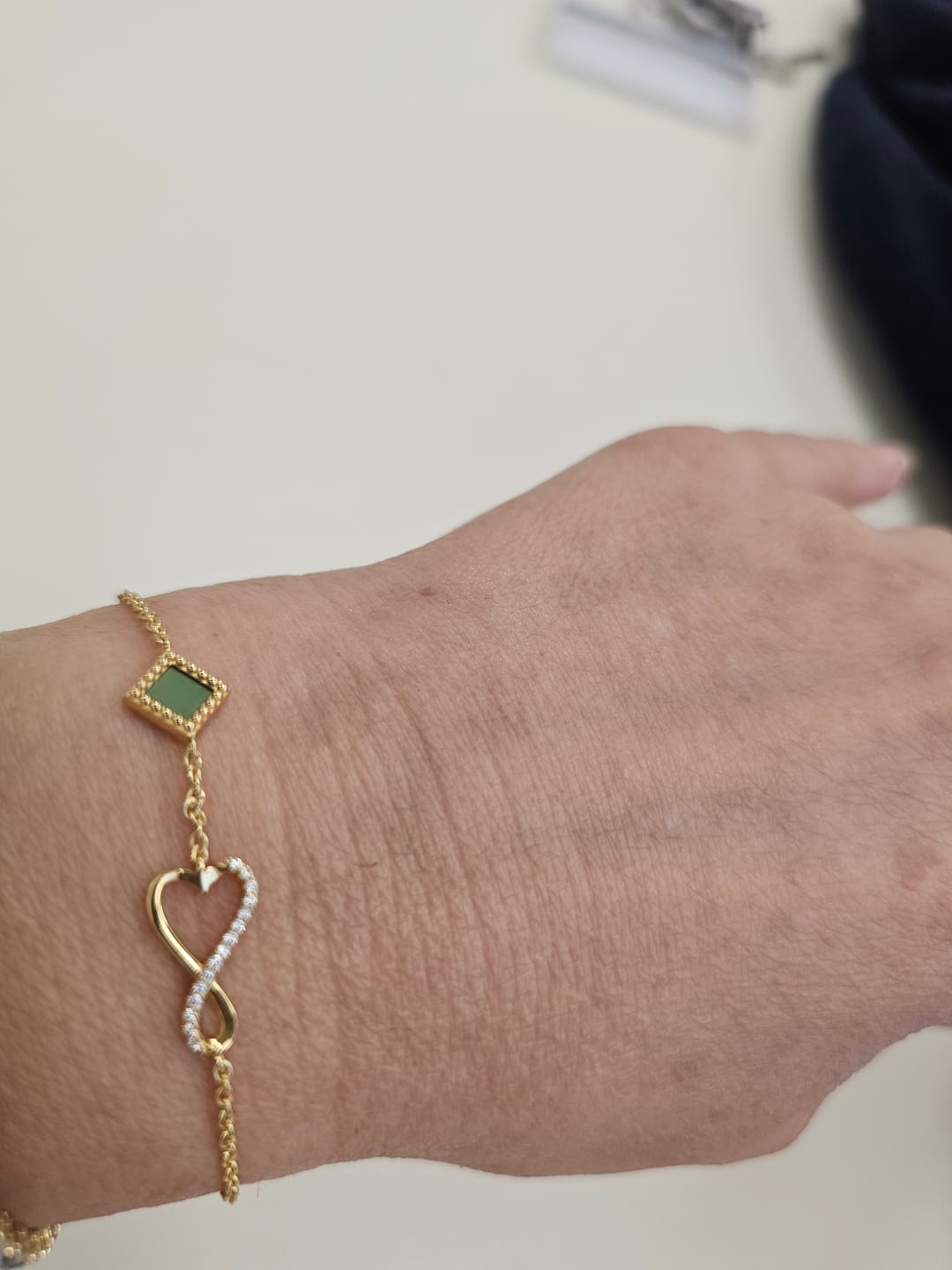 Customer photo review of Eternal Love Bracelet
