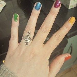 Customer photo review of Leaf Ring
