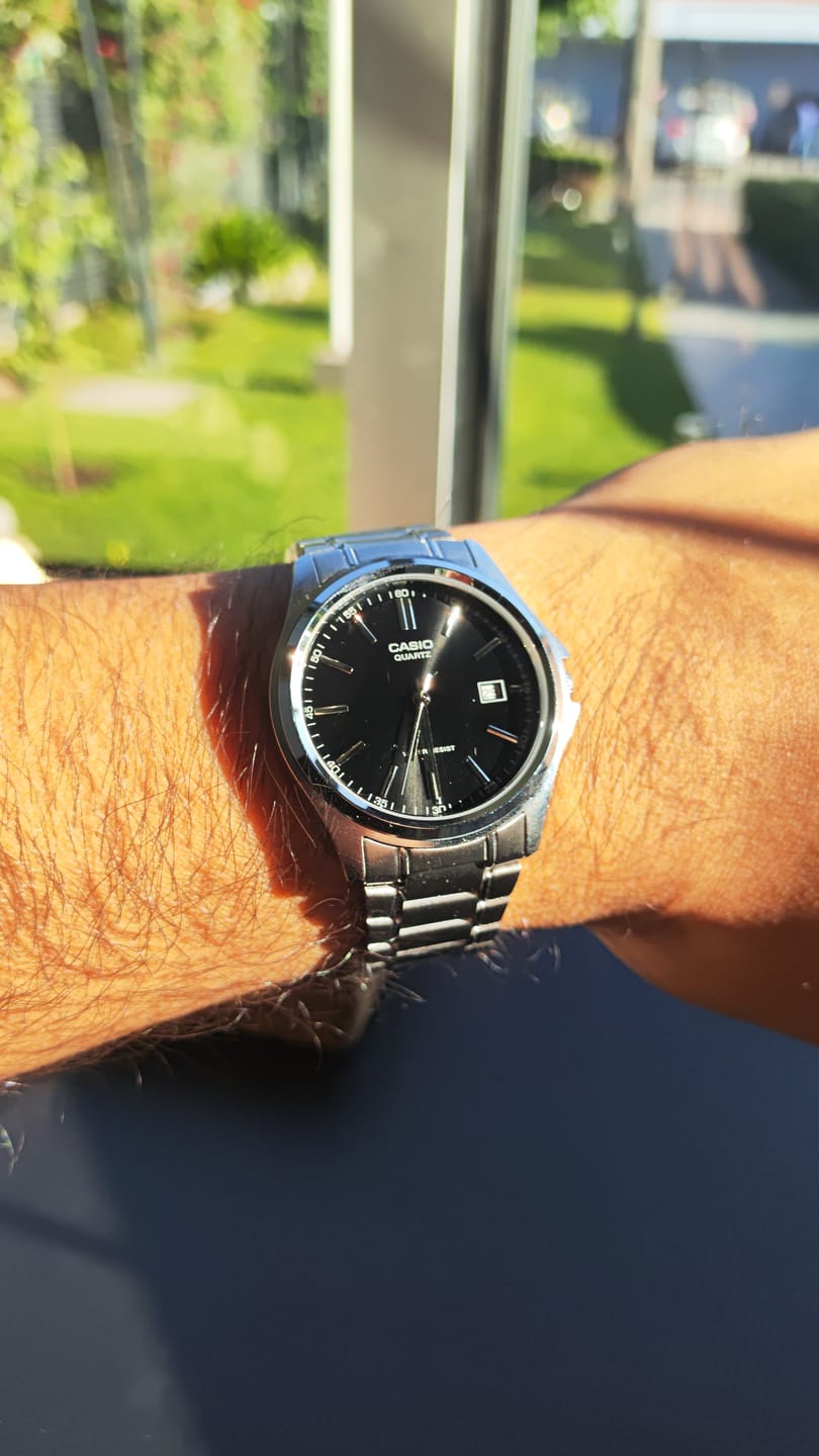 Customer photo review of Reloj Casio Análogo MTP-1183A-1A Negro Acero Inoxidable