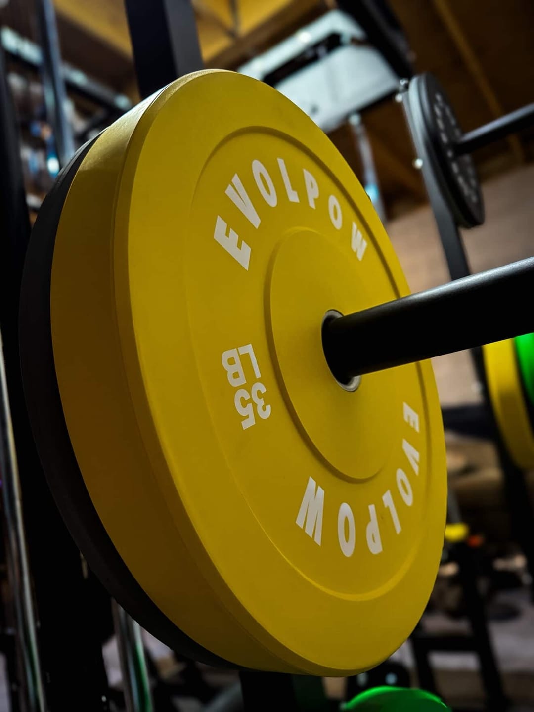 Customer photo review of EVOLPOW Color Low Bounce Bumper Plates Olympic Weight Plates