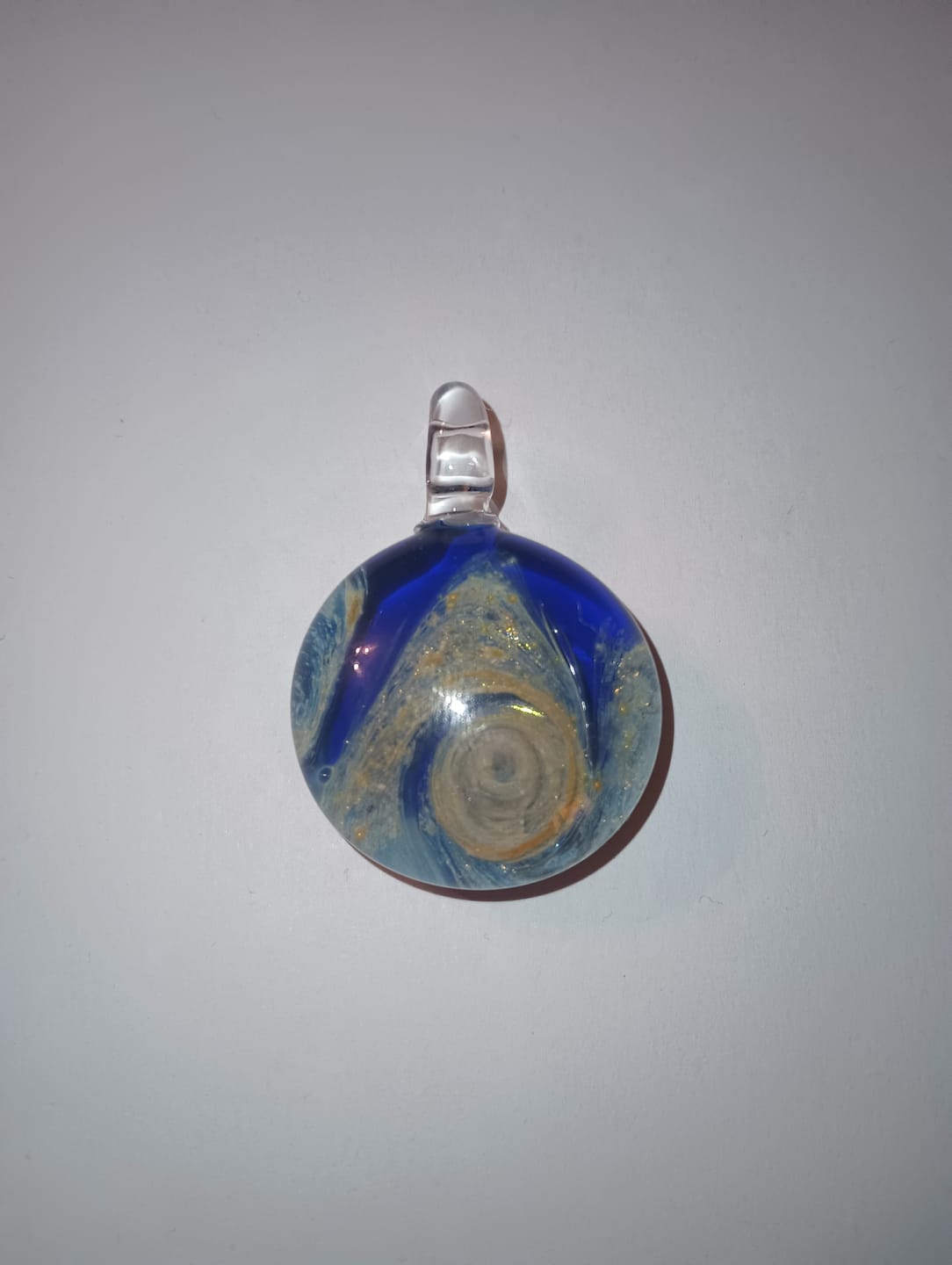 Customer photo review of Nightswirl Cremation Pendant