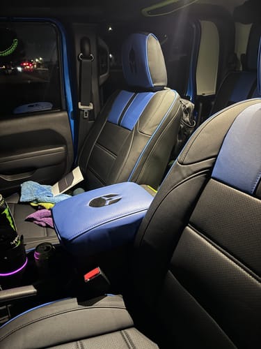 Customer photo review of Custom Fit Center Console Cover
