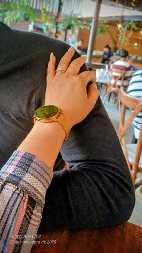 Customer photo review of Kit STF Smartwatch Reloj Kronos Amber + Audífonos True Wireless Kun Blanco