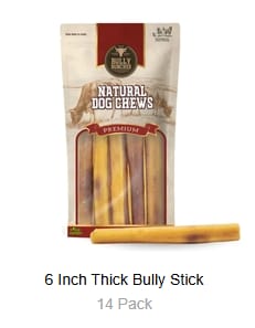 Customer photo review of 6 Inch Thick Bully Stick