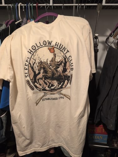 Customer photo review of Sleepy Hollow Hunt Club - 100% Cotton