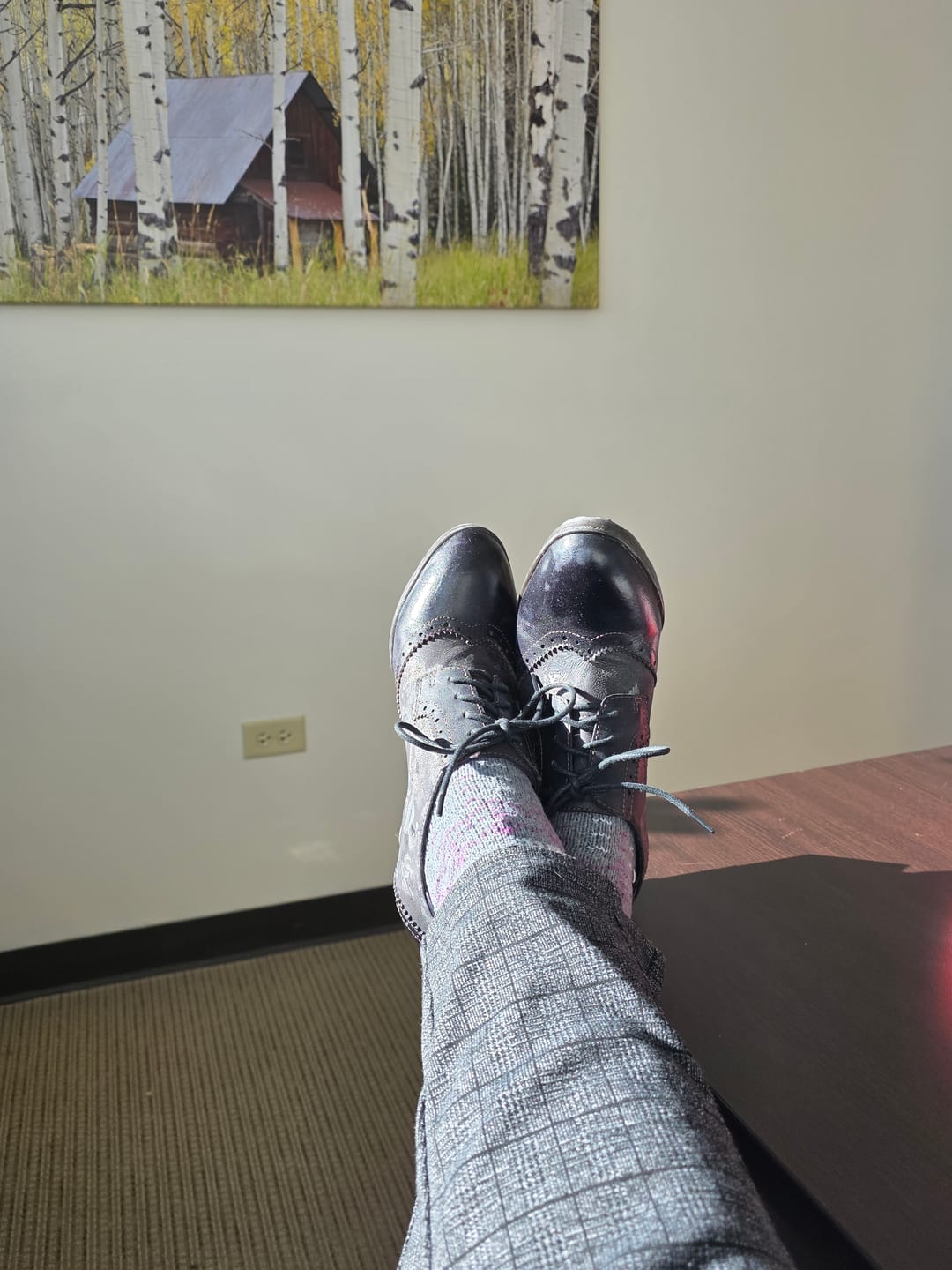 Customer photo review of Vintage Heritage Lace-Up Pumps