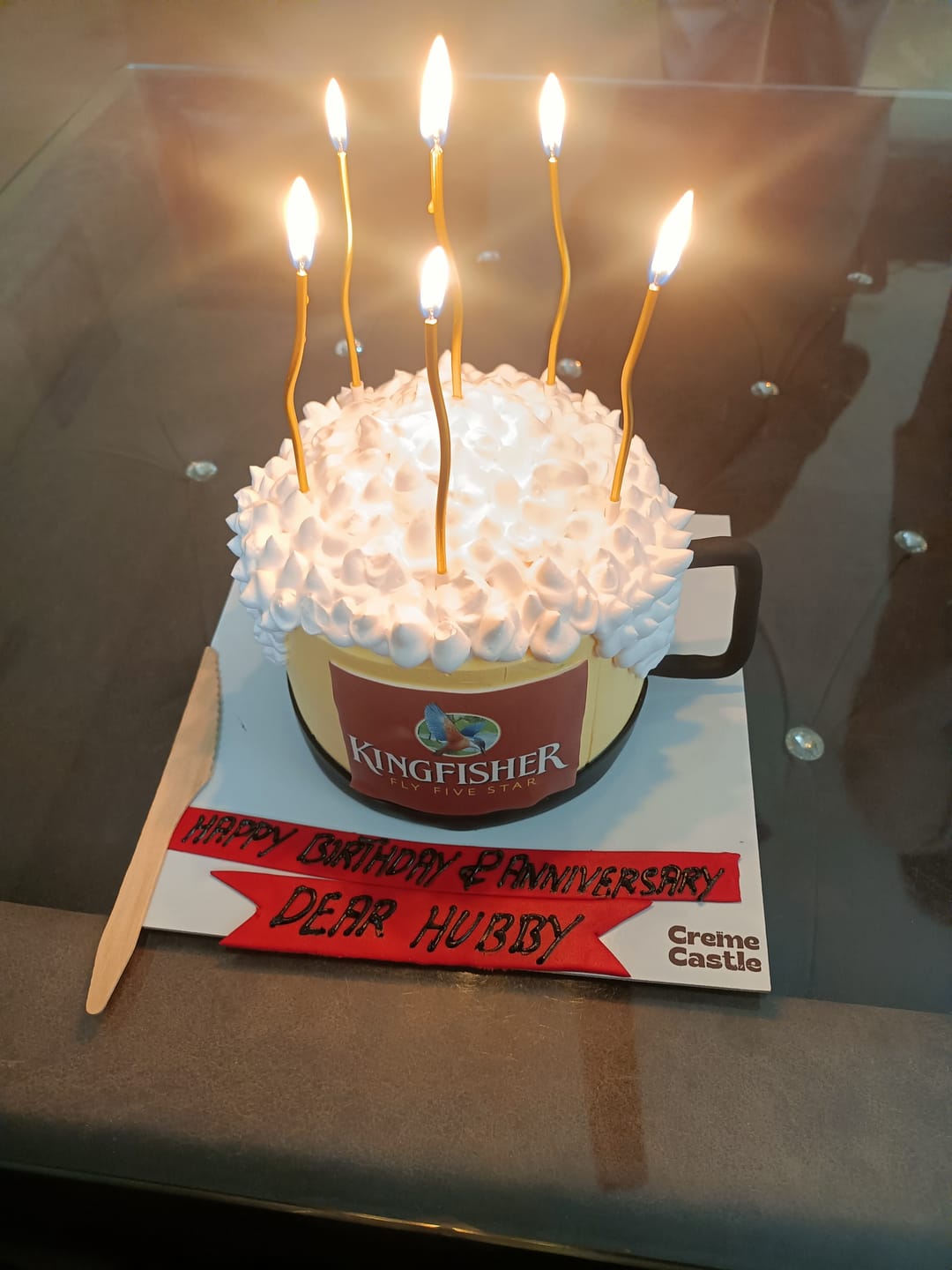 Customer photo review of Beer Custom Cake