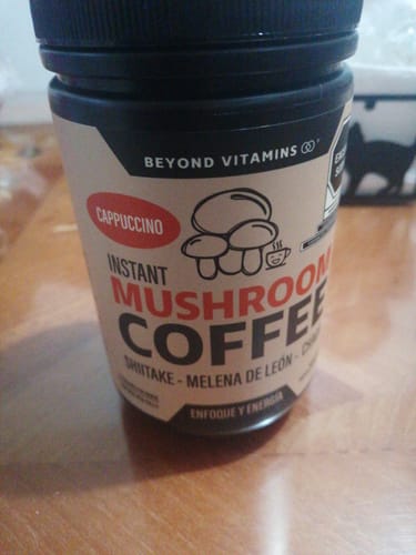 Customer photo review of Café Soluble con Hongos Melena de León, Shiitake y Chaga - 27 porciones - Sabor Cappuccino