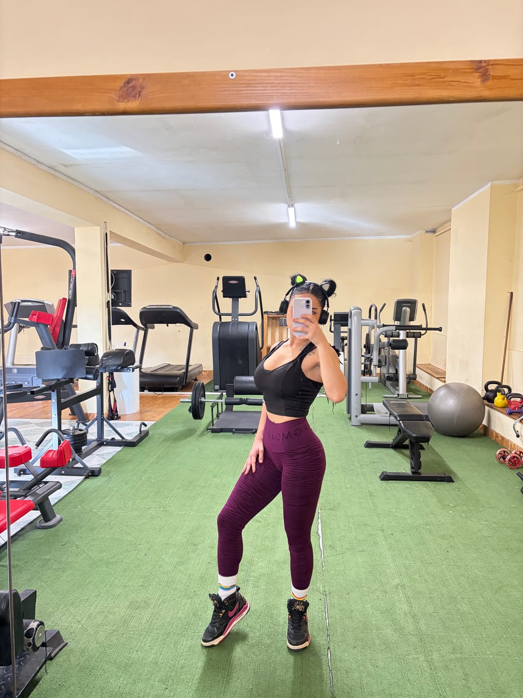 Customer photo review of Leggings Push Up Jungle Tigre 2.0 Dark Purple
