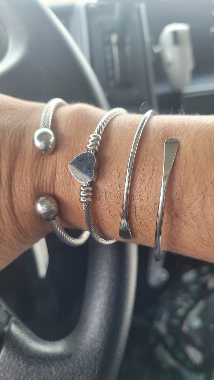 Customer photo review of Carissa Bracelet Stack
