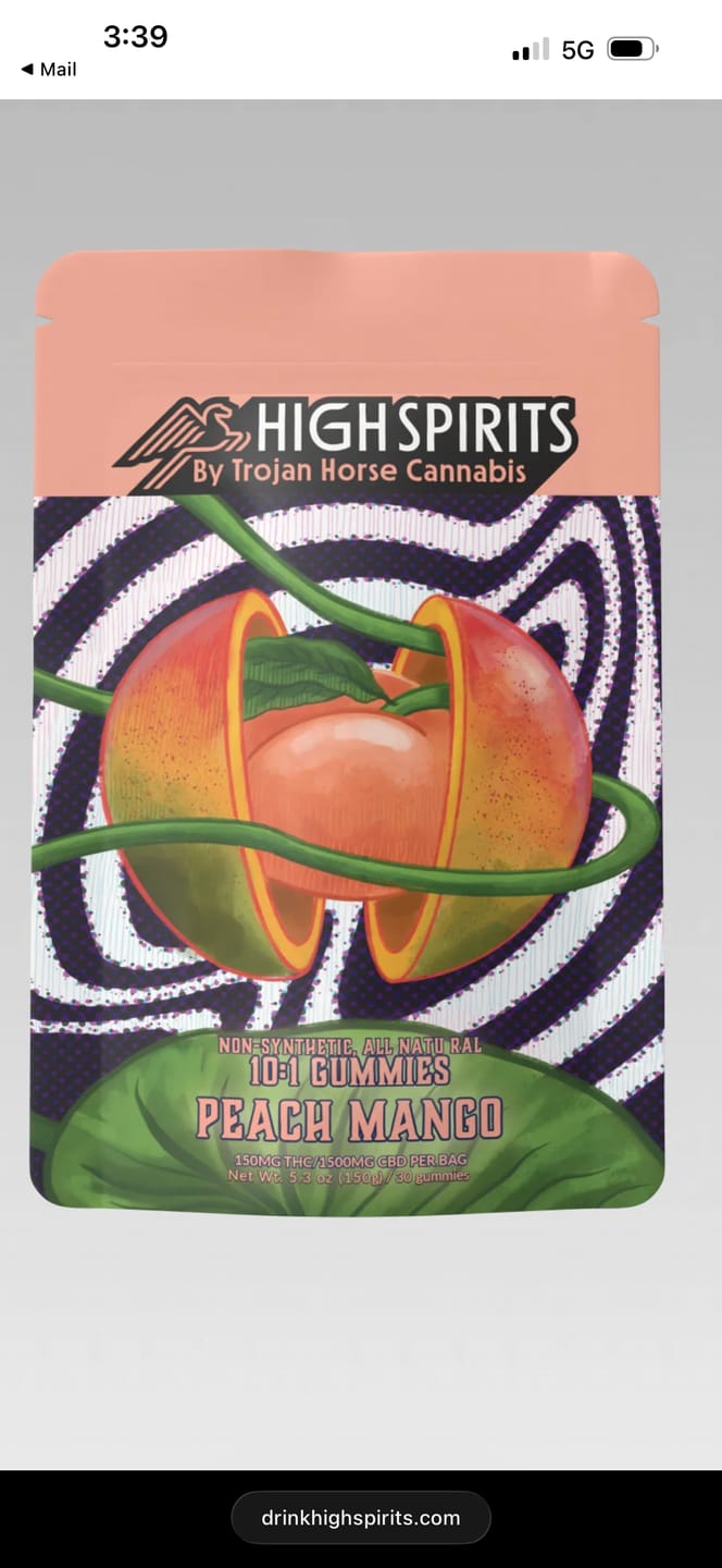 Customer photo review of Peach Mango Gummies 10:1 5mg