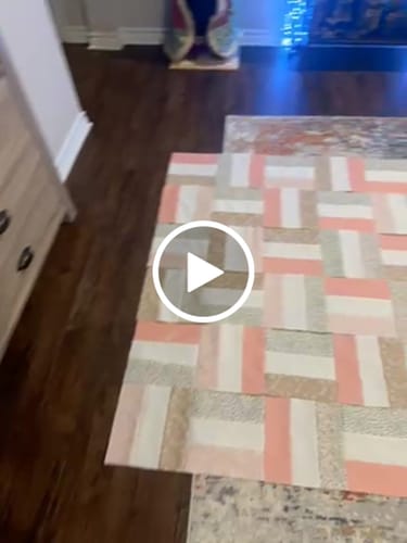 Customer video review of 🎁 Toasty Tartan Red  Precut Sew-Ready Quilt Kit featuring Riley Blake Confetti Cotton Solids (100% off)