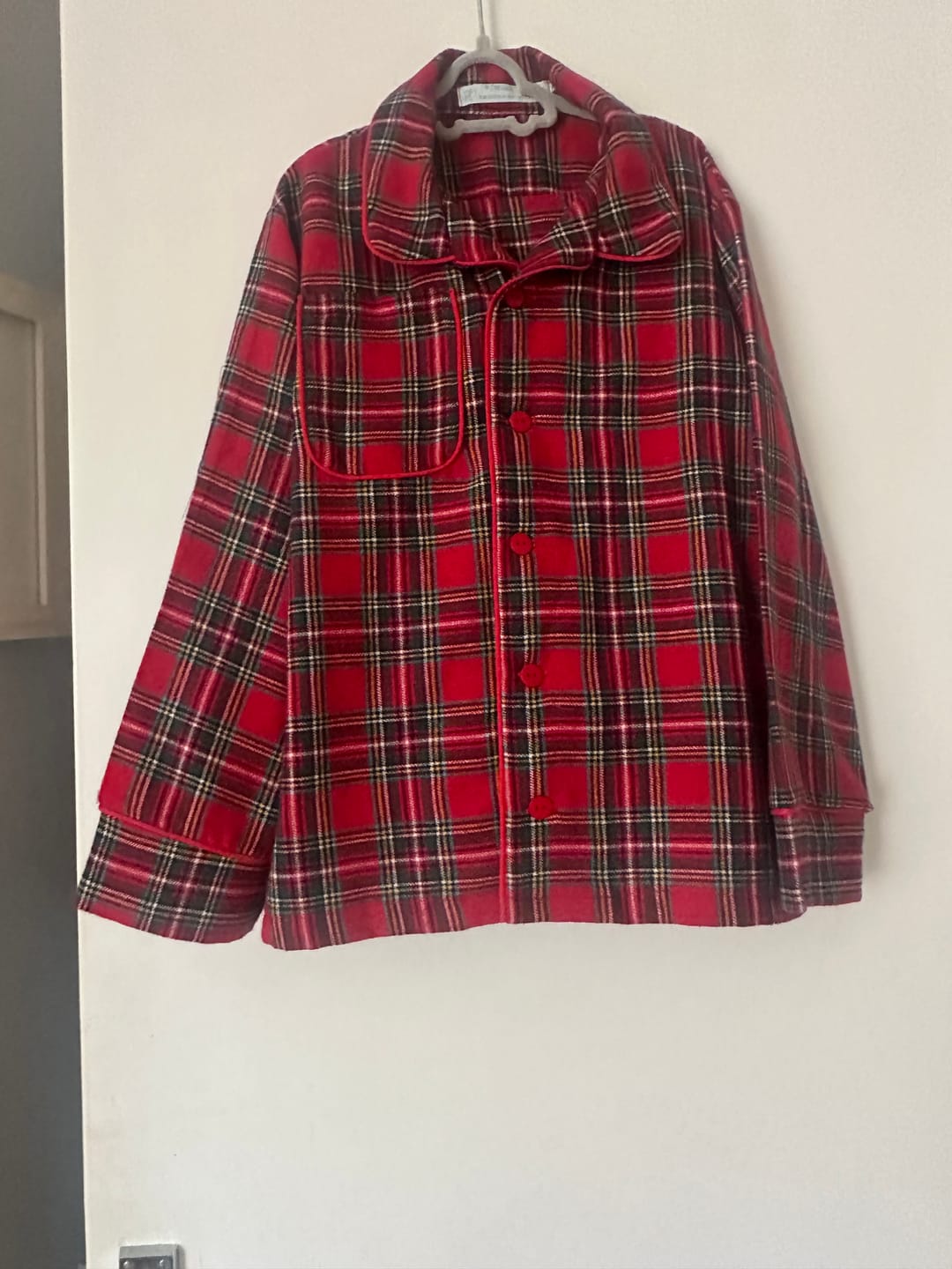 Customer photo review of Red Tartan Brushed Cotton Fabric