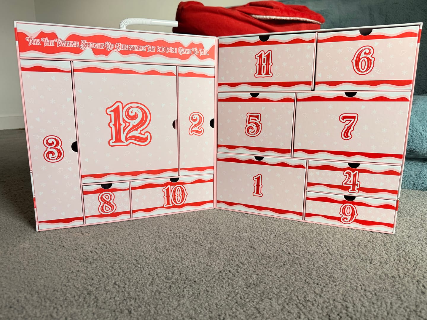 Customer photo review of 12 Sleighs Of Christmas Bad Bitch Skincare Advent Calendar 2025