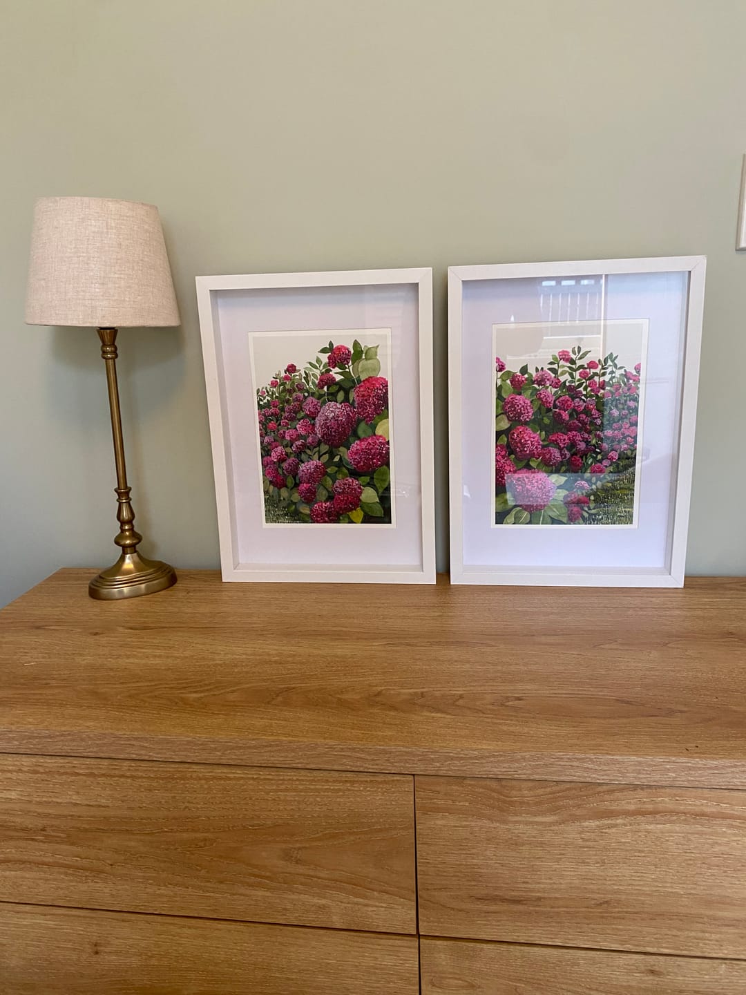 Customer photo review of Pink Hydrangeas Pair