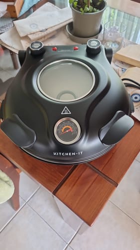 Customer photo review of Horno Pizza a la Piedra Black Edition