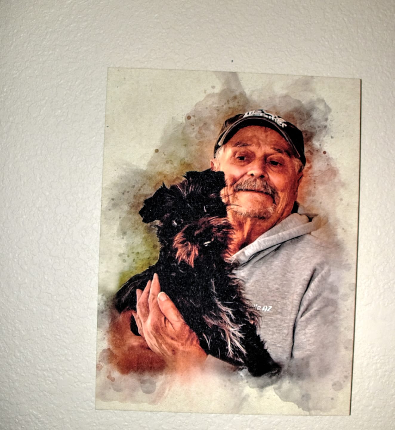 Customer photo review of Personalized Sports photo Painting