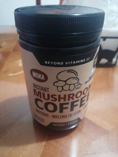 Customer photo review of Café Soluble con Hongos Melena de León, Shiitake y Chaga - 27 porciones - Sabor Moka