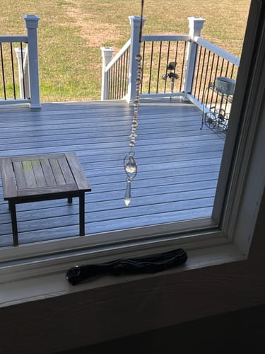 Customer photo review of Mini three star suncatcher DIY kit