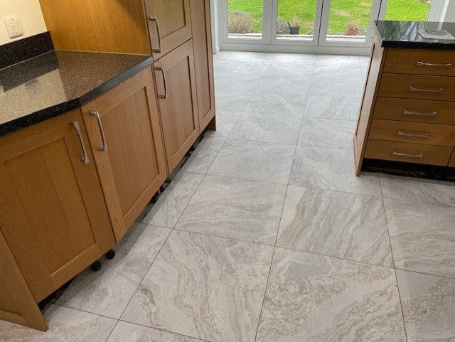 Customer photo review of Santa Ana Quartz Effect White Porcelain Matt 60x60cm