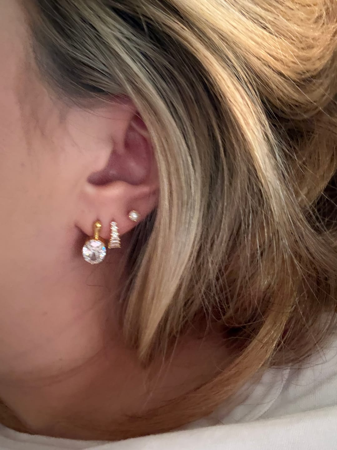 Customer photo review of The Romy Earrings