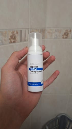 Customer photo review of Minoxidil High Strength (5%) FOAM, 3x60ml pack