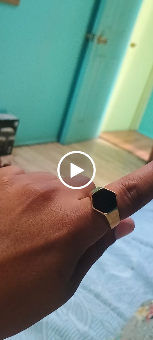 Customer video review of Anillo Classic Onyx Oro