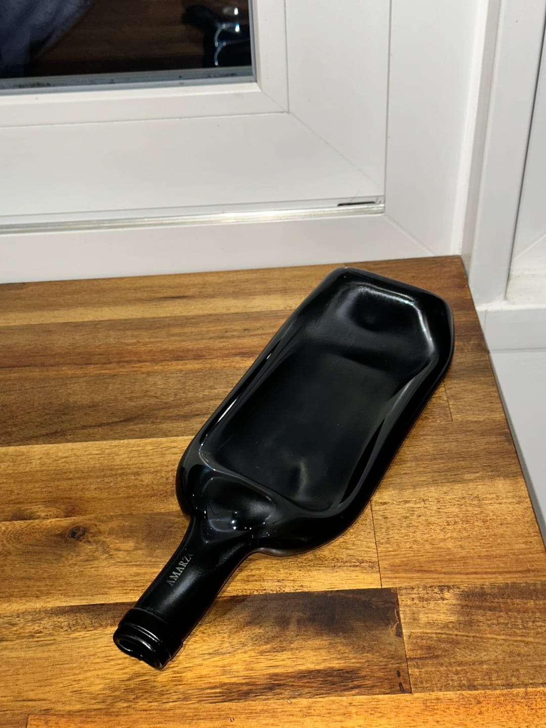 Customer photo review of Vassoio | Bottiglia di vino schiacciata