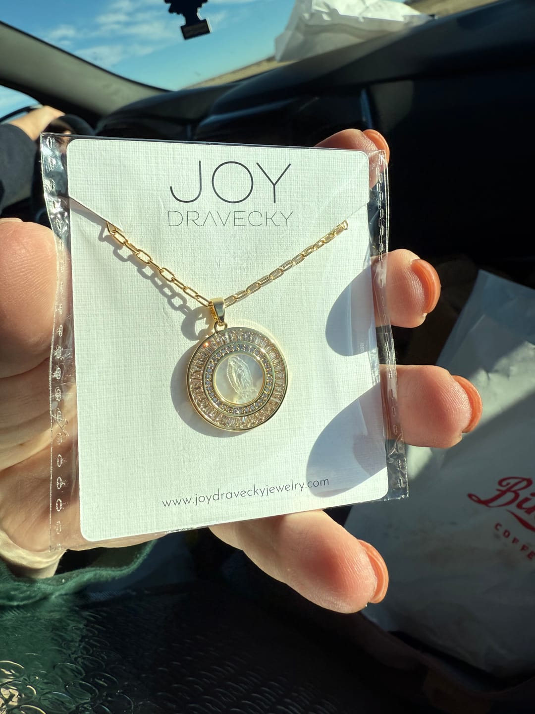 Customer photo review of Classic Mother Mary Necklace