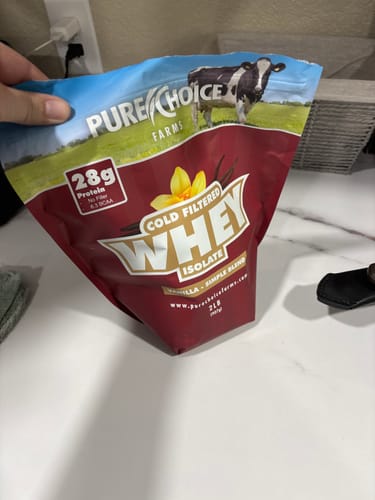 Customer photo review of 3 Flavor Whey Protein Isolate Combos