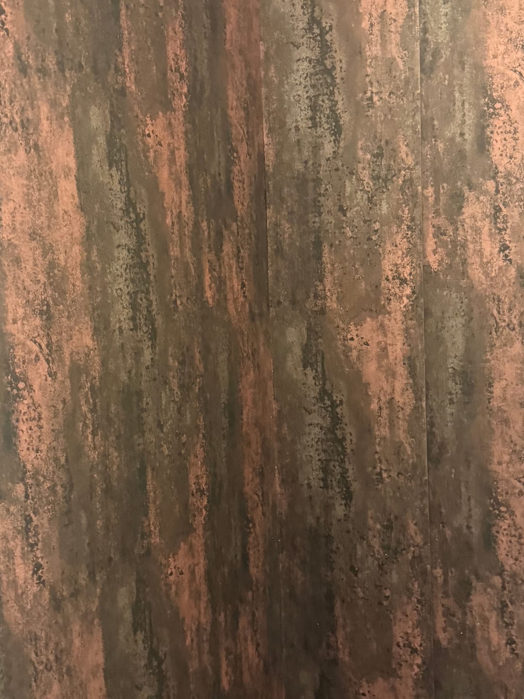 Customer photo review of 10mm Copper Retro Metallic Matt Shower Panel 1M x 2.4M
