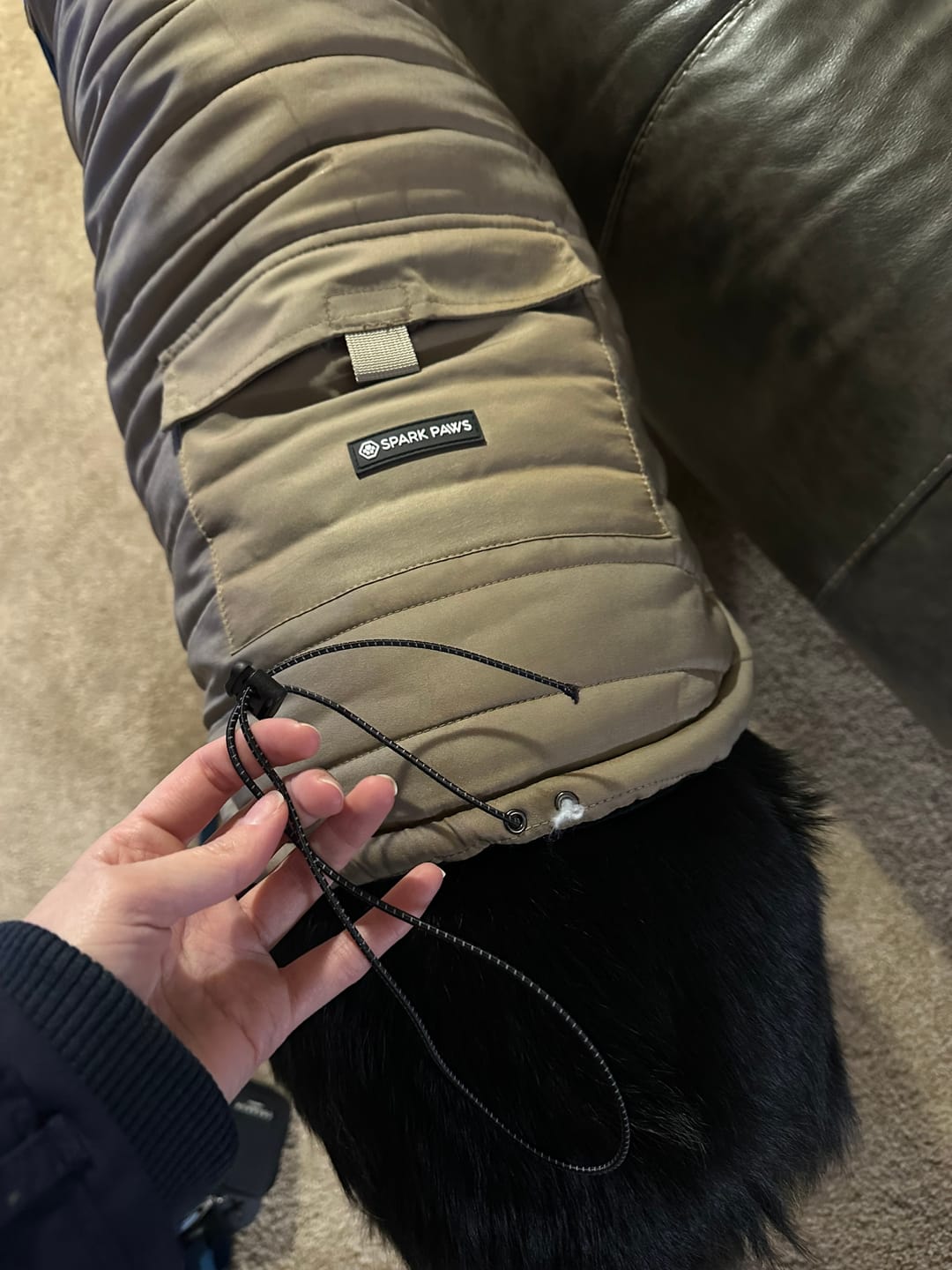 Customer photo review of WarmShield Water-Resistant Jacket - Tan