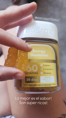 Customer photo review of Gomitas de Cafeína