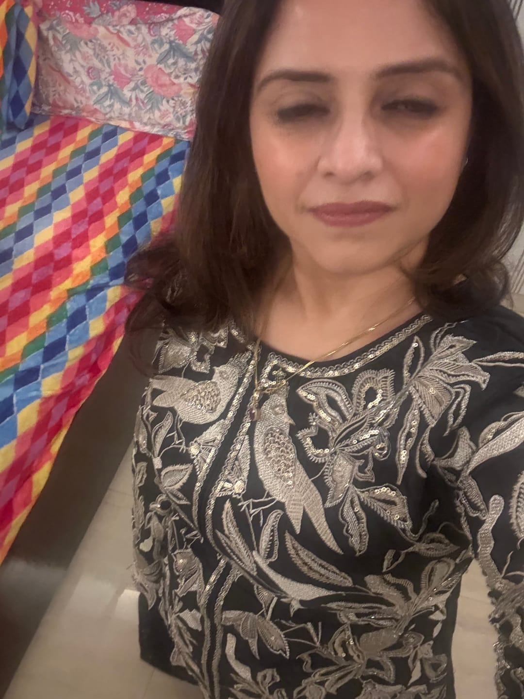 Customer photo review of Black Embroidered Top Outfit |Label S4U