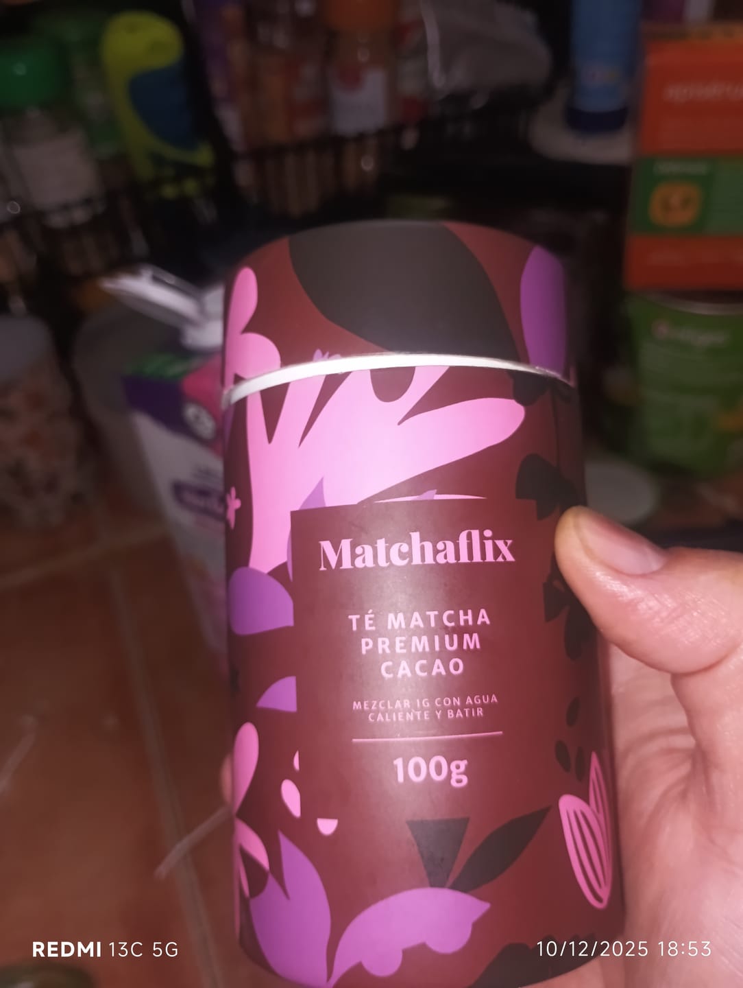 Customer photo review of Té Matcha Premium Cacao