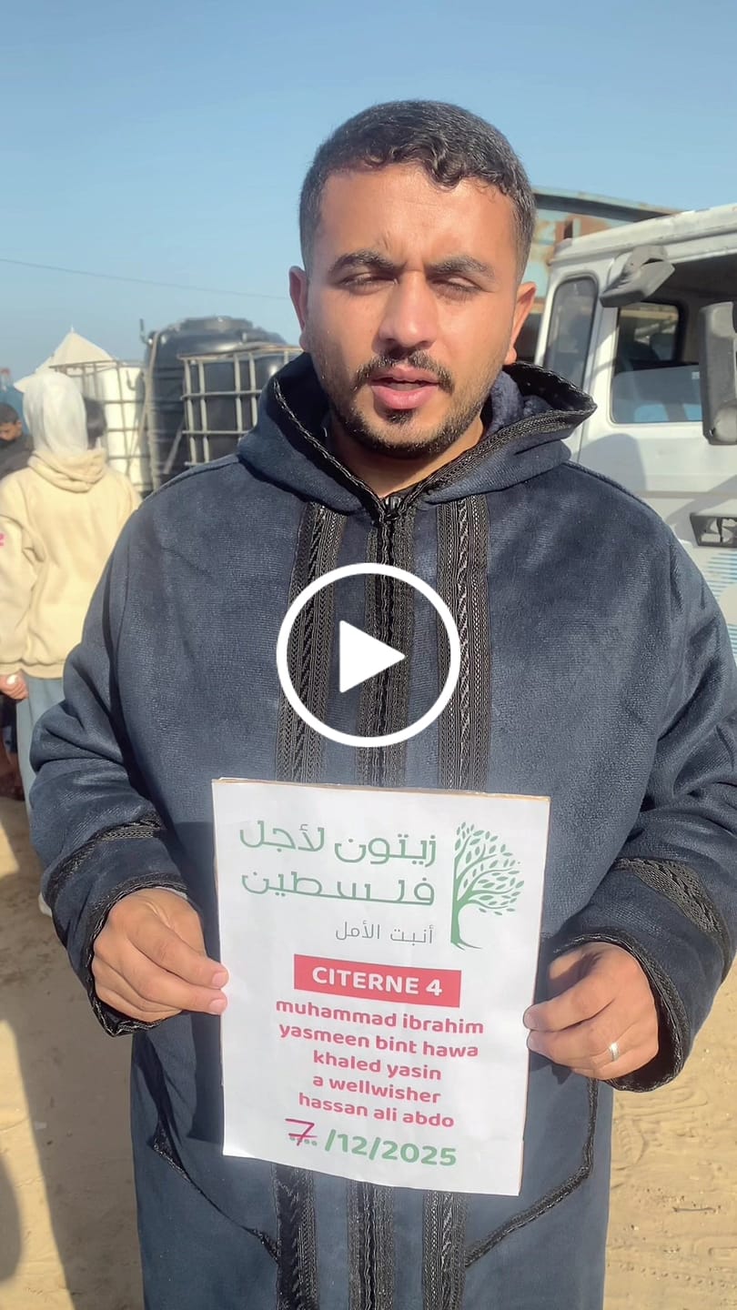 Customer video review of Water tank for Gaza