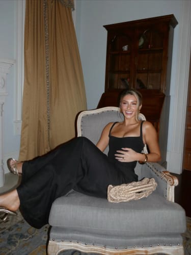 Customer photo review of Solid Pleated Sling Dress Square Neck Sleeveless Off-shoulder Waist Cinching Slim Women Dresses Fashion Evening Party Gown 2025