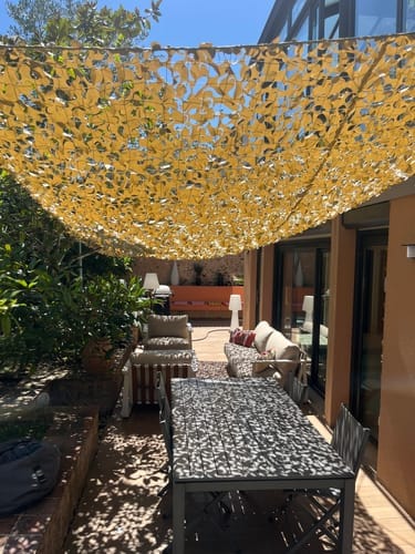 Customer photo review of Filet de camouflage renforcé sable