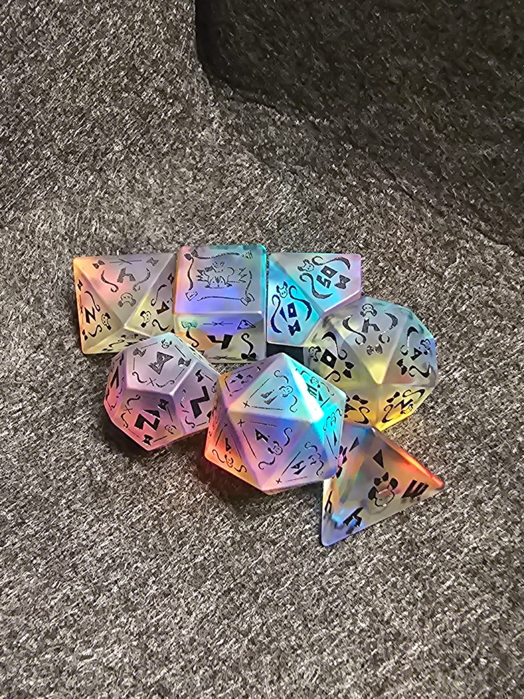 Customer photo review of Baelz Dice Set | hololive x MMG Exclusive