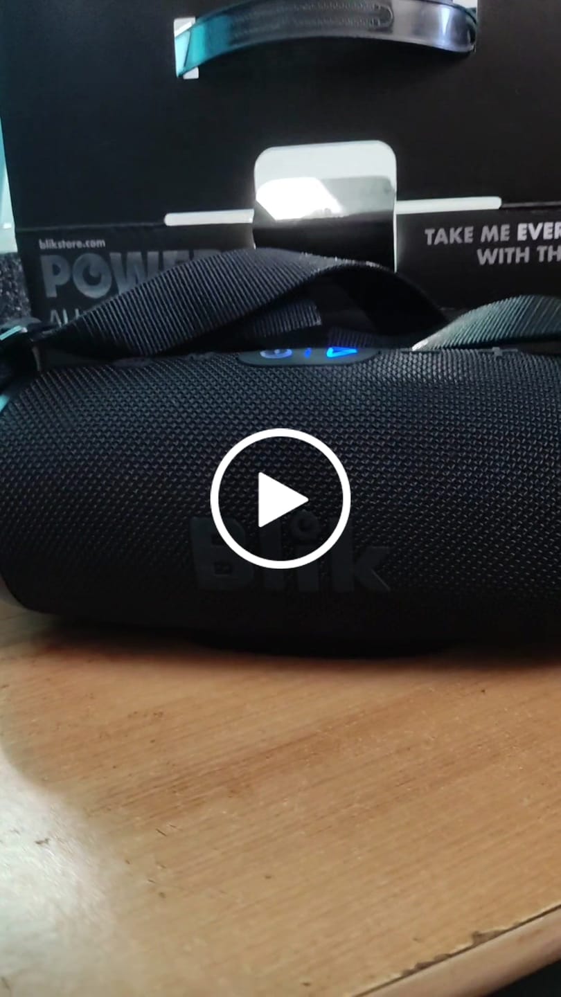 Customer video review of Parlante Bluetooth Portátil Blik Powerbass30 30W RMS 34 Hrs