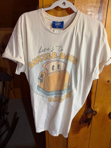 Customer photo review of Oversized Graphic T-Shirt - Butter Days