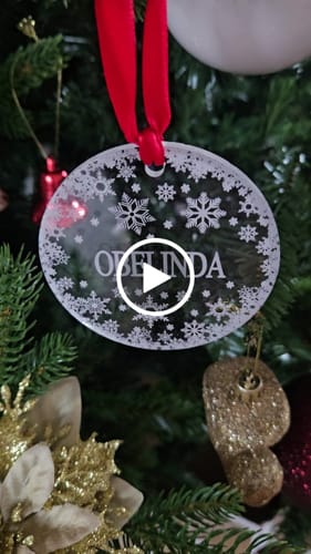 Customer video review of Weihnachtsdeko mit Schneeflocken