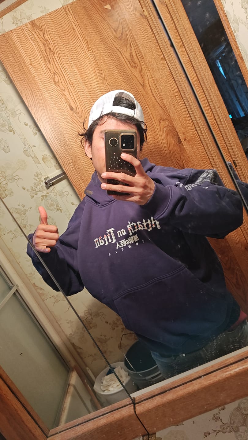Customer photo review of 5129 - AOT©  x YLA Pullover Hoodies