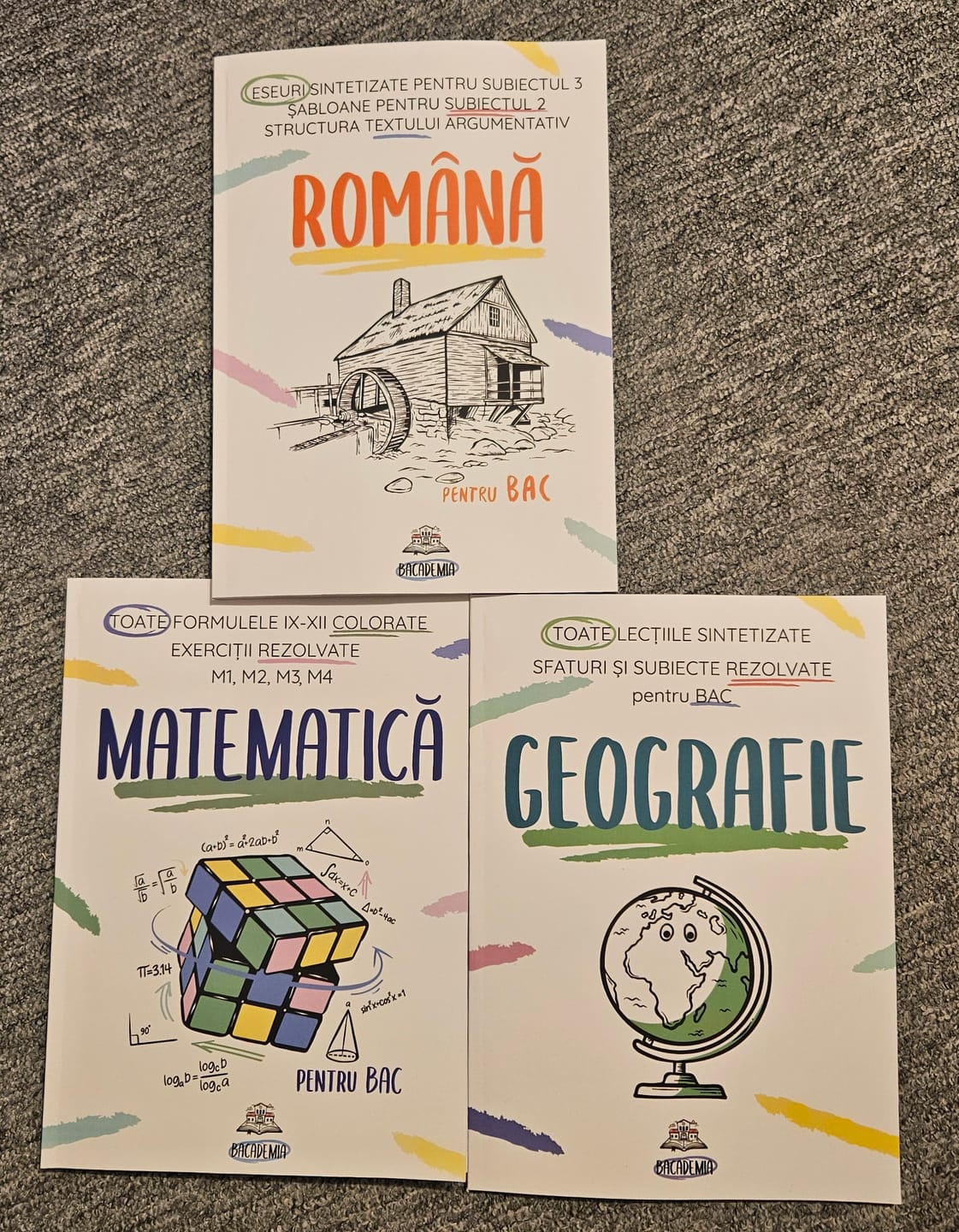 Customer photo review of Pachet Bacalaureat (Română + Matematică + Geografie) Bacademia