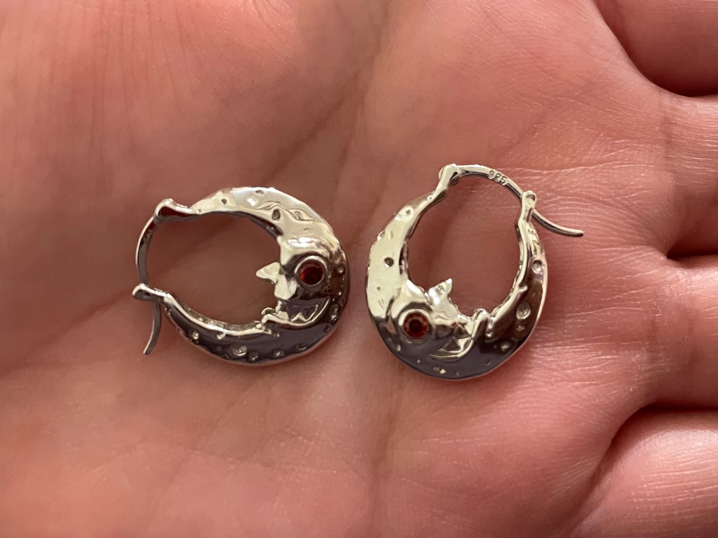 Customer photo review of LUNA HOOP EARRING