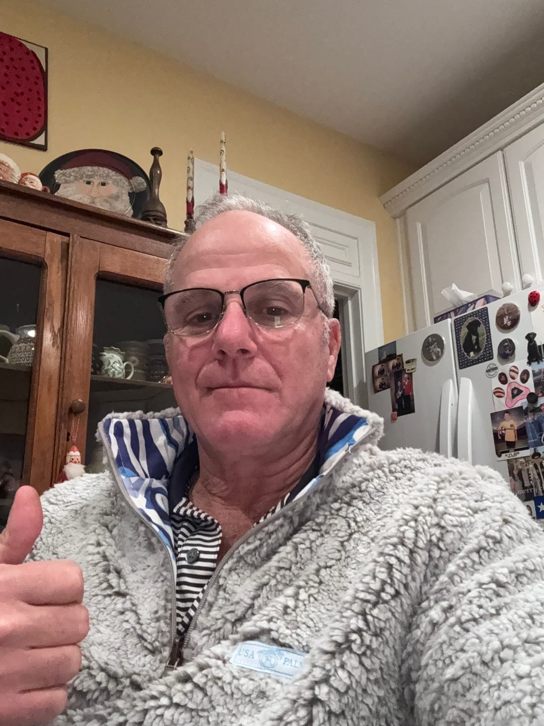 Customer photo review of Reversible Sherpa 1/4 Zip
